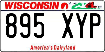WI license plate 895XYP