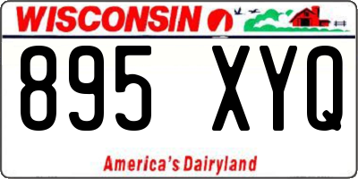 WI license plate 895XYQ