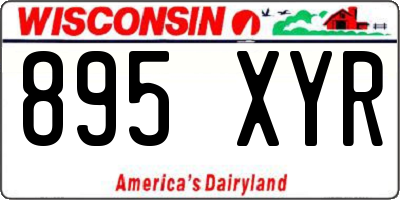 WI license plate 895XYR