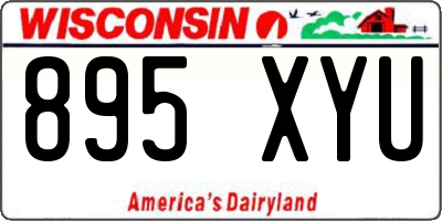 WI license plate 895XYU