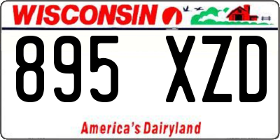 WI license plate 895XZD