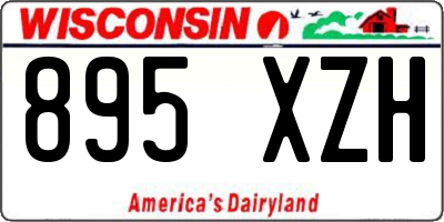 WI license plate 895XZH