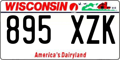 WI license plate 895XZK