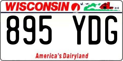 WI license plate 895YDG