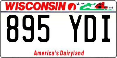 WI license plate 895YDI