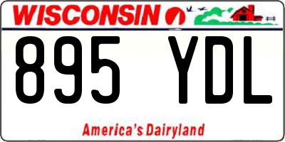 WI license plate 895YDL