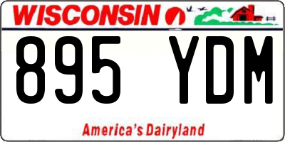 WI license plate 895YDM