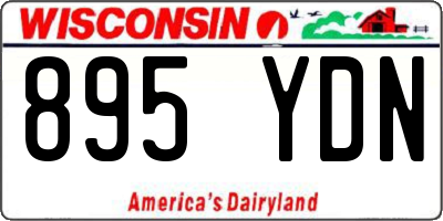 WI license plate 895YDN