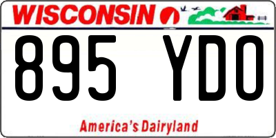 WI license plate 895YDO