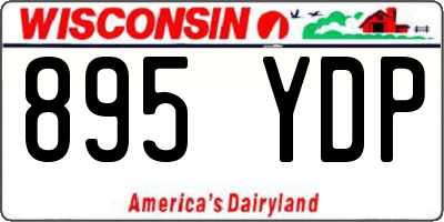 WI license plate 895YDP