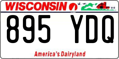 WI license plate 895YDQ