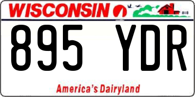 WI license plate 895YDR