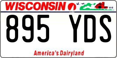 WI license plate 895YDS