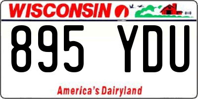 WI license plate 895YDU