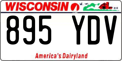 WI license plate 895YDV