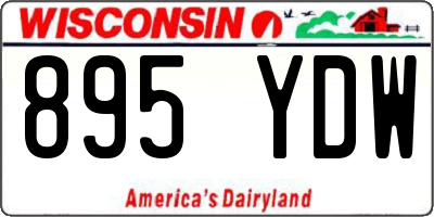 WI license plate 895YDW
