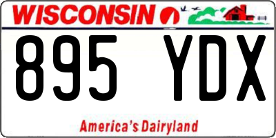 WI license plate 895YDX