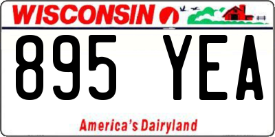 WI license plate 895YEA