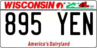 WI license plate 895YEN