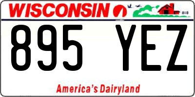 WI license plate 895YEZ
