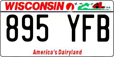 WI license plate 895YFB