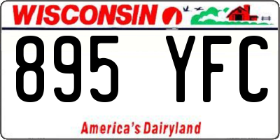 WI license plate 895YFC