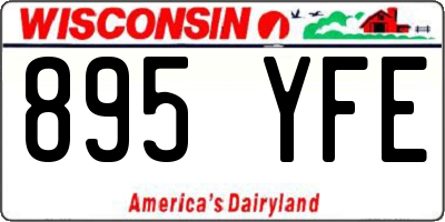WI license plate 895YFE