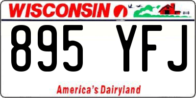 WI license plate 895YFJ