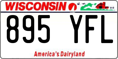 WI license plate 895YFL