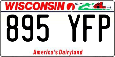 WI license plate 895YFP