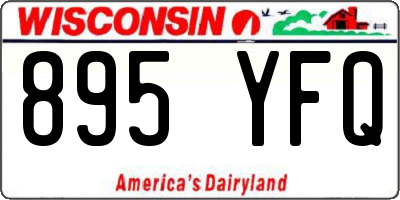 WI license plate 895YFQ