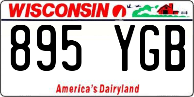 WI license plate 895YGB