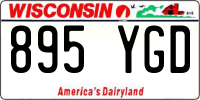 WI license plate 895YGD
