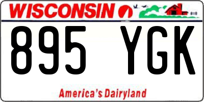 WI license plate 895YGK