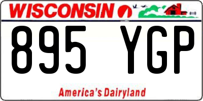 WI license plate 895YGP