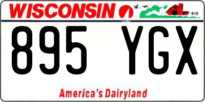 WI license plate 895YGX