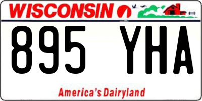 WI license plate 895YHA