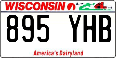 WI license plate 895YHB