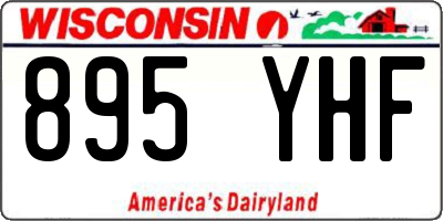 WI license plate 895YHF