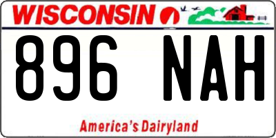 WI license plate 896NAH