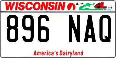 WI license plate 896NAQ