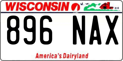 WI license plate 896NAX