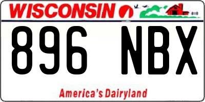 WI license plate 896NBX