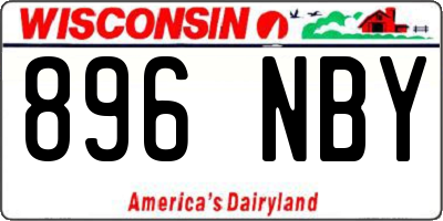 WI license plate 896NBY