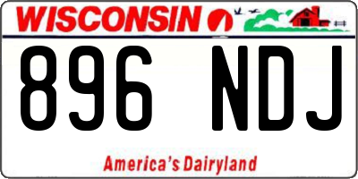 WI license plate 896NDJ