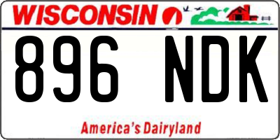 WI license plate 896NDK