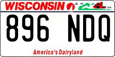 WI license plate 896NDQ