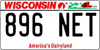 WI license plate 896NET