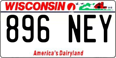 WI license plate 896NEY