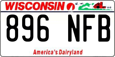 WI license plate 896NFB
